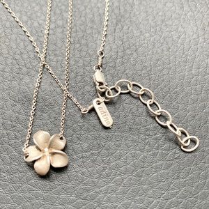 Adina Reyter Silver Flower Necklace